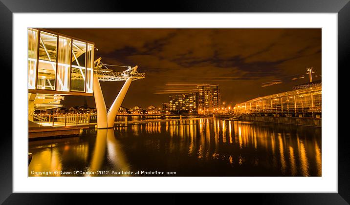 Victoria Dock Framed Mounted Print by Dawn O'Connor
