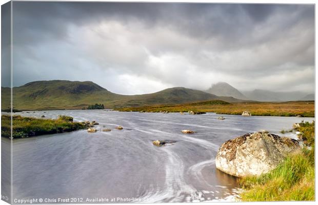 Loch Na Swirl Canvas Print by Chris Frost