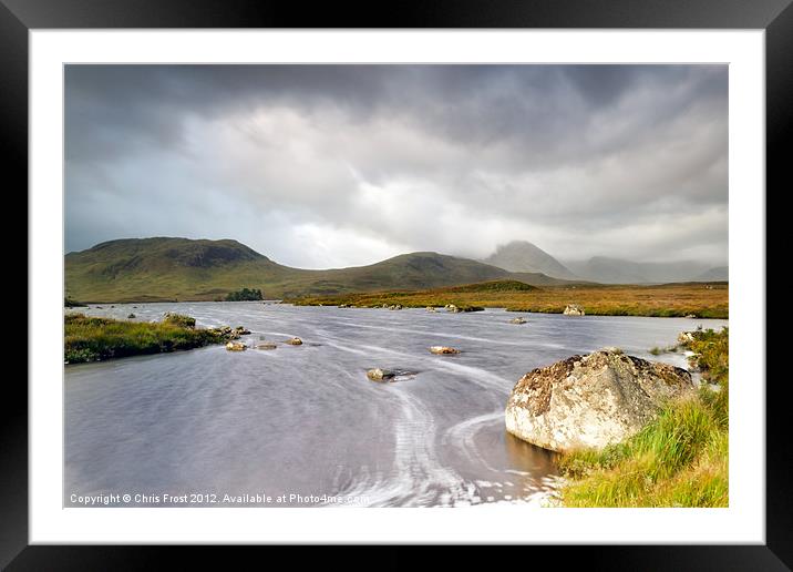 Loch Na Swirl Framed Mounted Print by Chris Frost