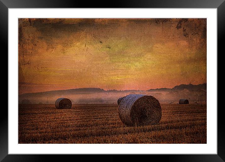 textured misty morning 2 Framed Mounted Print by kevin wise