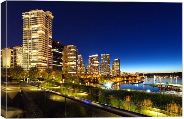 Downtown Vancouver Canvas Print by Mark Harrop