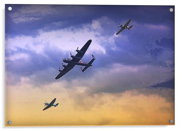 Heroes of Britain's Sky Acrylic by Graham Parry