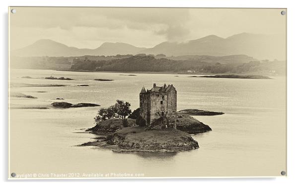 Castle Stalker Acrylic by Chris Thaxter