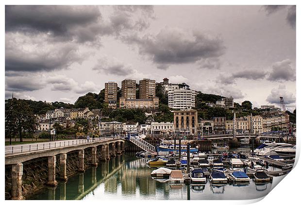 Torquay Harbour Print by Louise Wagstaff