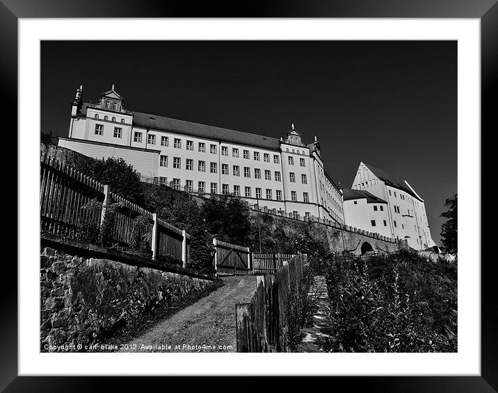 colditz castle Framed Mounted Print by carl blake