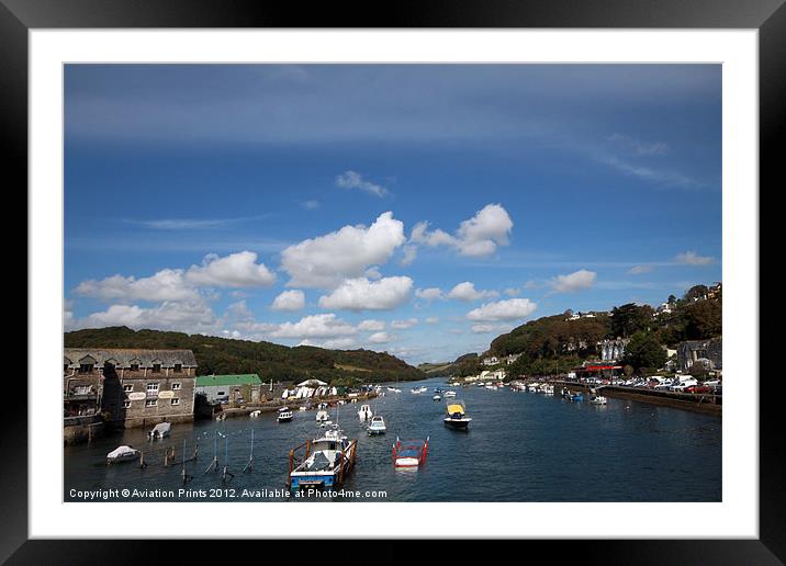 Looe Harbour Cornwall Framed Mounted Print by Oxon Images