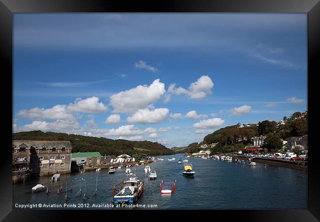 Looe Harbour Cornwall Framed Print by Oxon Images