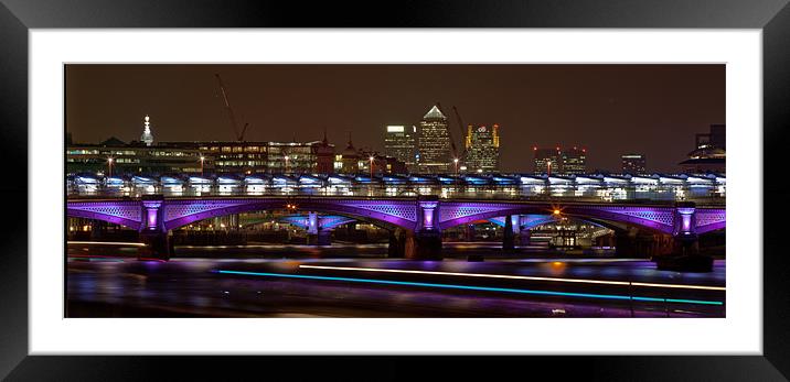 Glorious Thames View Framed Mounted Print by peter tachauer