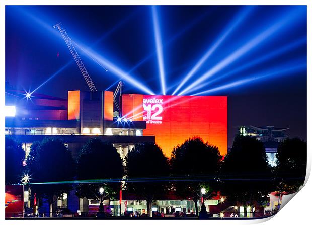 National Theatre London Print by peter tachauer