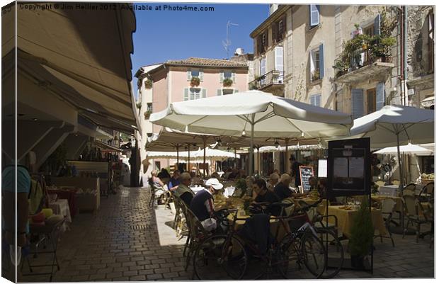 Travel Photography Cote D Azur Provence France Canvas Print by Jim Hellier