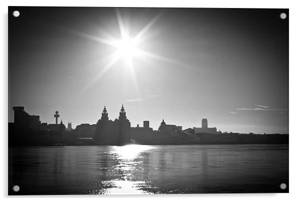 Liverpool skyline Acrylic by Paul Farrell Photography