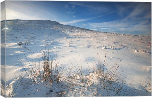 Winter, Win Hill Canvas Print by Richard Cooper