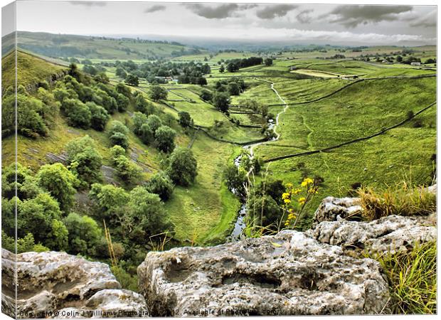 Malham Cove The View. Canvas Print by Colin Williams Photography