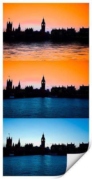 Big Ben and the houses of Parliament Print by David French