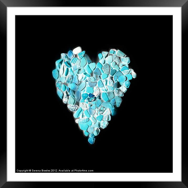 Heart of Ice Framed Mounted Print by Serena Bowles