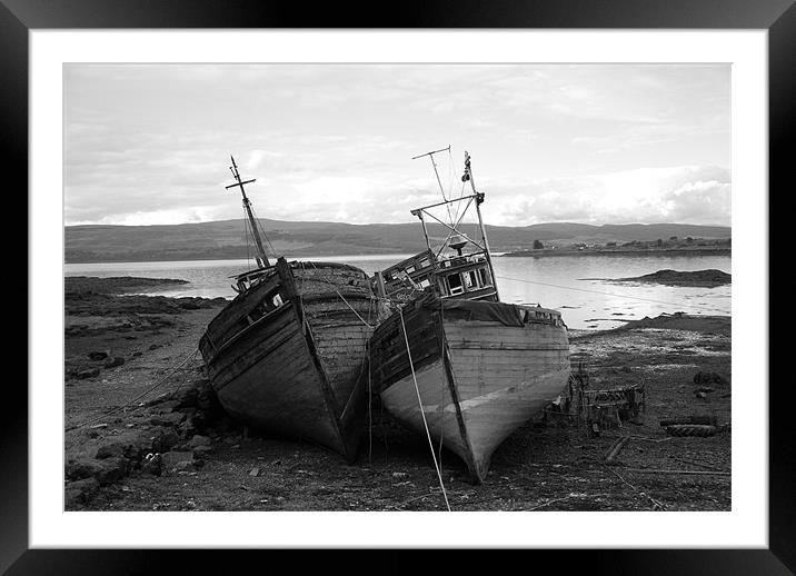 Isle of Mull Boats Framed Mounted Print by Lisa Shotton