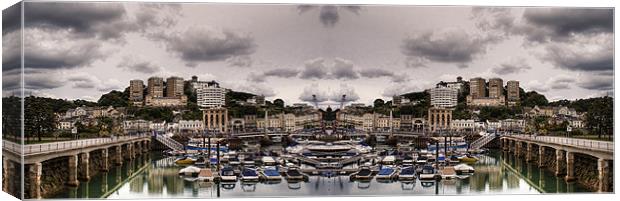 Torquay Harbour, Creative Canvas Print by Louise Wagstaff