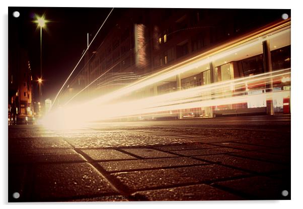 The Speed of Light Berlin Acrylic by Dan Davidson