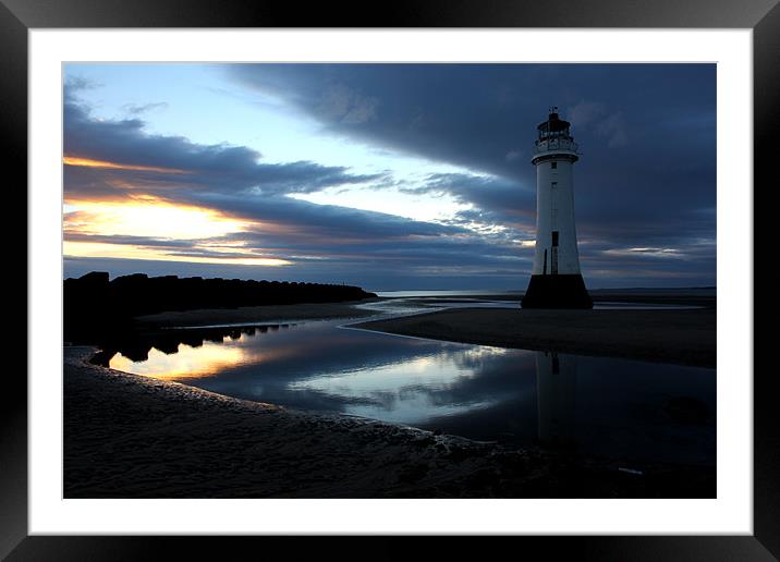 Reflection on Sunset Framed Mounted Print by Jed Pearson