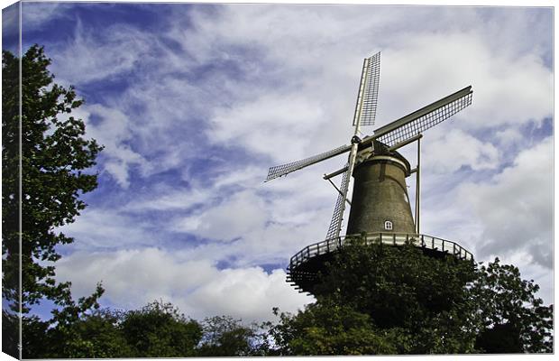 De Valk,  Windmill museum Canvas Print by Buster Brown