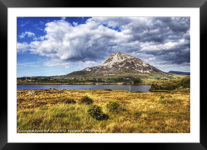 Errigal, Pride of Donegal Framed Mounted Print by David McFarland