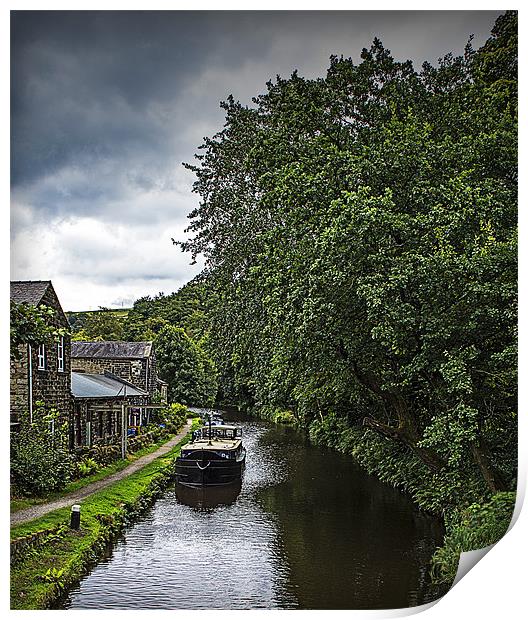 On the Canal Print by richard downes