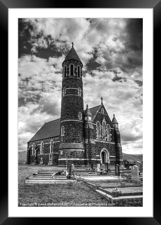Sacred Heart Church, Dunlewey, Co Donegal Framed Mounted Print by David McFarland