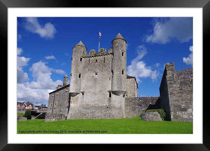 Enniskillen Castle Framed Mounted Print by John McCoubrey