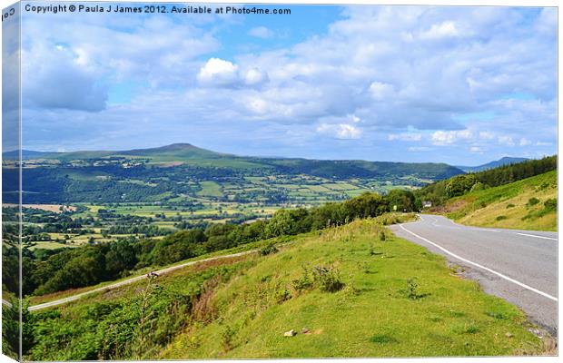 View from the Blorenge Canvas Print by Paula J James