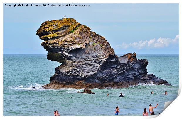 Carreg Bica Print by Paula J James