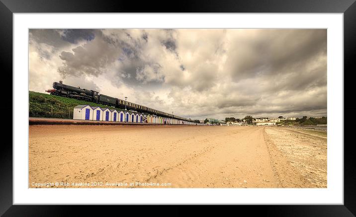 Kinlet Hall at Goodrington Sands Framed Mounted Print by Rob Hawkins