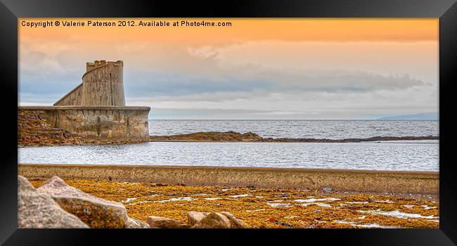Saltcoats  Bay Framed Print by Valerie Paterson