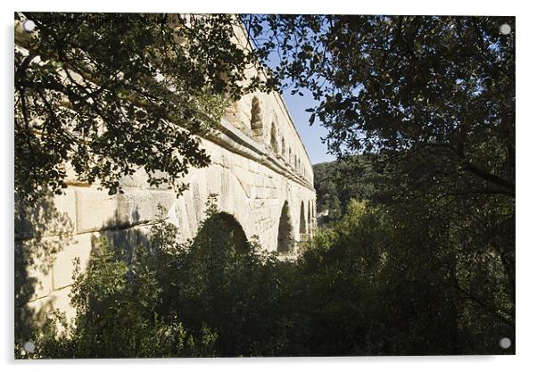Pont Du Gard 02 Acrylic by Jim Hellier