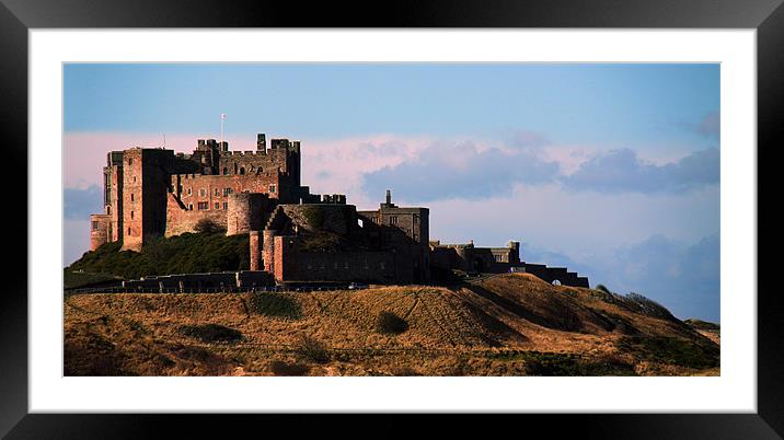Bamburgh Castle Northumberland, England Framed Mounted Print by Linda More