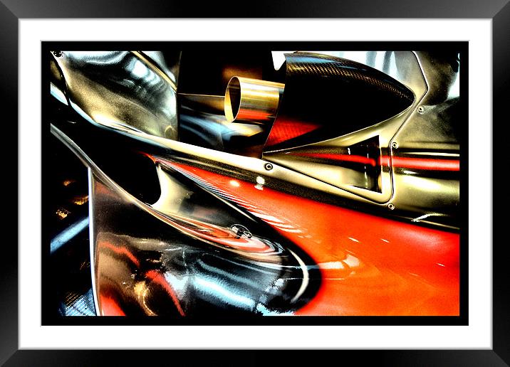 racing colours 2 Framed Mounted Print by Heather Newton