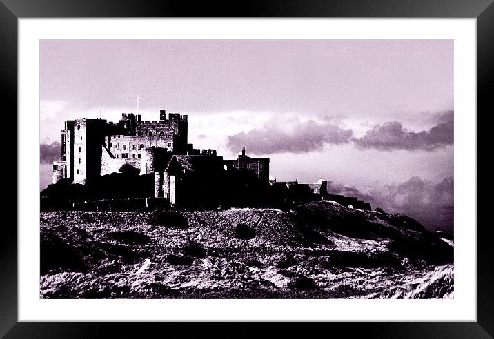 Bamburgh Castle Northumberland, England Framed Mounted Print by Linda More