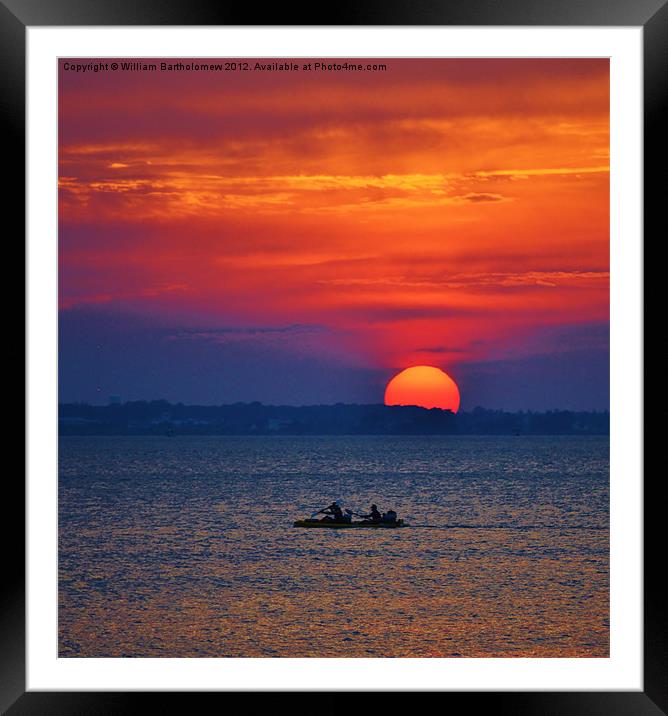 Big Sun Paddle Framed Mounted Print by Beach Bum Pics
