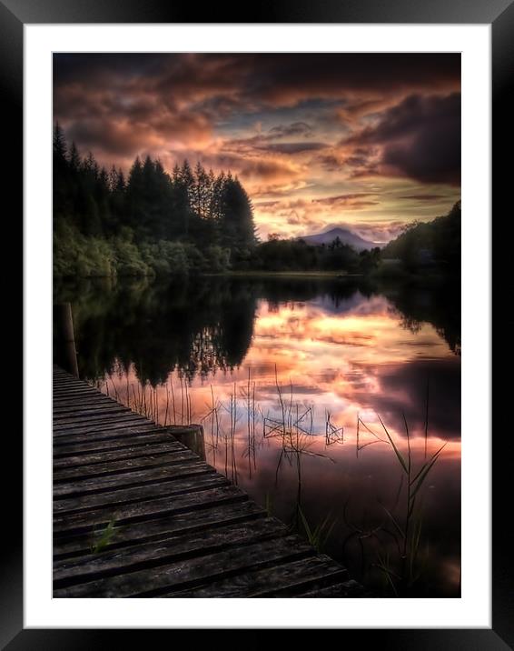 Loch Ard, Summer Dreams Framed Mounted Print by Aj’s Images