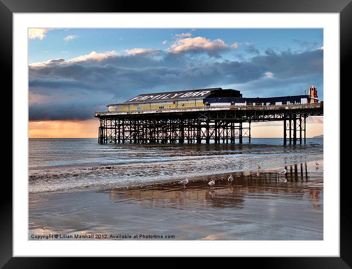 Central Pier -Blackpool Framed Mounted Print by Lilian Marshall