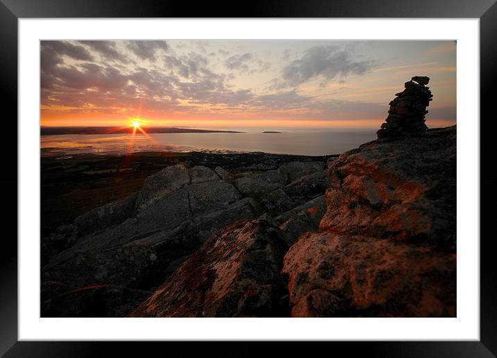 North Wales at Sunset(2) Framed Mounted Print by Roger Cruickshank
