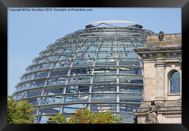 Reichstag Building Berlin Germany Framed Print by Dan Davidson