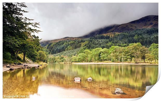 Loch Lubnaig Reflections Print by Chris Frost