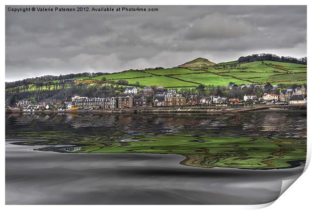 Largs Seafront Print by Valerie Paterson