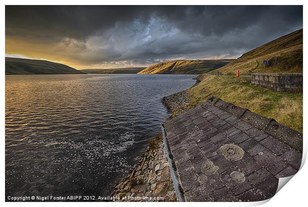 Claerwen evening light Print by Creative Photography Wales