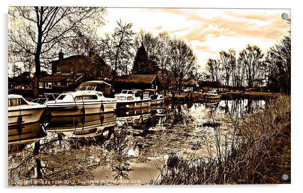 hoe mill lock ulting essex Acrylic by linda cook