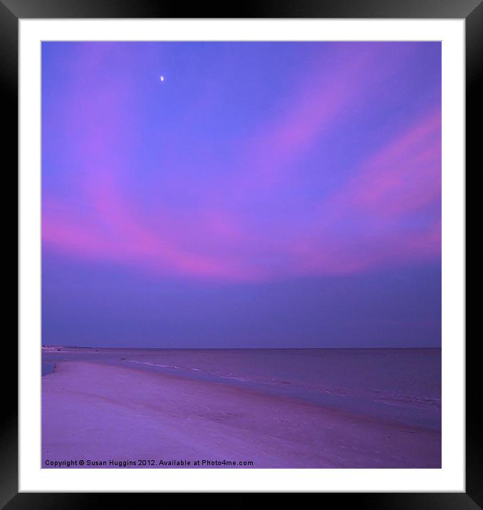 Mystical Wisps Of Purple Framed Mounted Print by Susan Medeiros