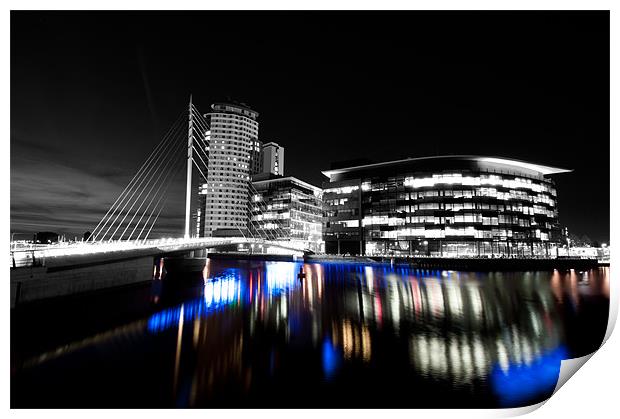 Media City reflection Print by Gary Mather