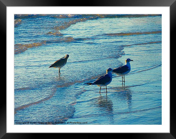Water Play Framed Mounted Print by Susan Medeiros