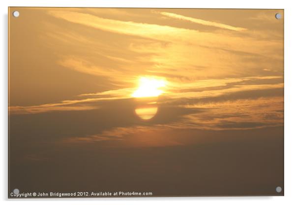 Dawn sunrise Acrylic by John Bridgewood