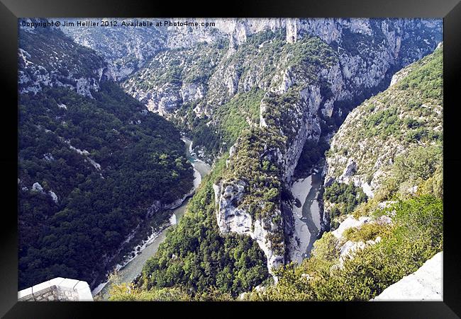 Canyon's Verdon4 Framed Print by Jim Hellier